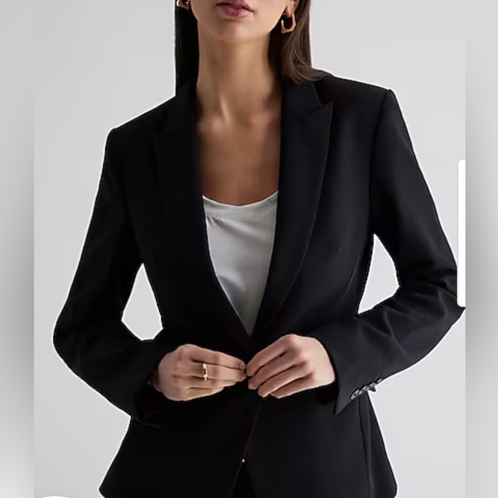 Express Editor One Button Blazer - image 1
